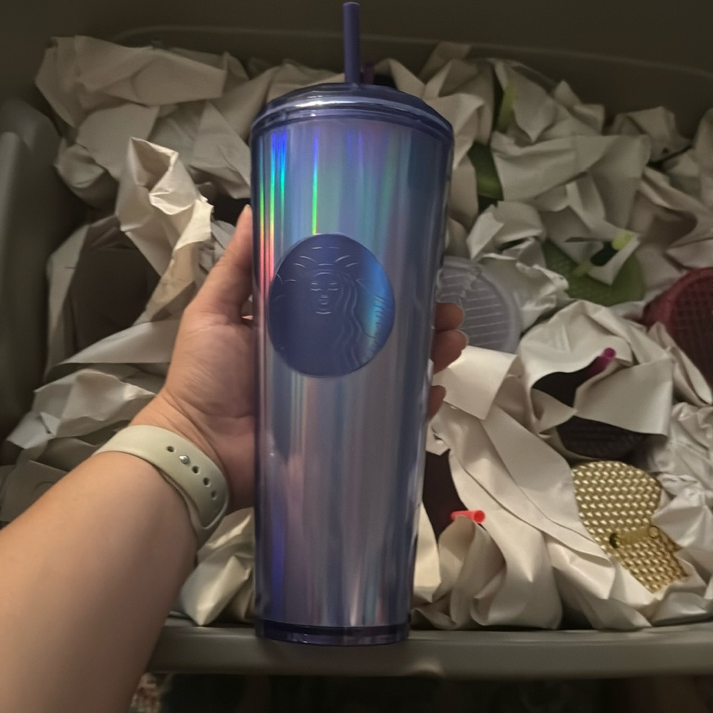 Starbucks Rare Purple Kaleidoscope Dome Cold Cup Tumbler